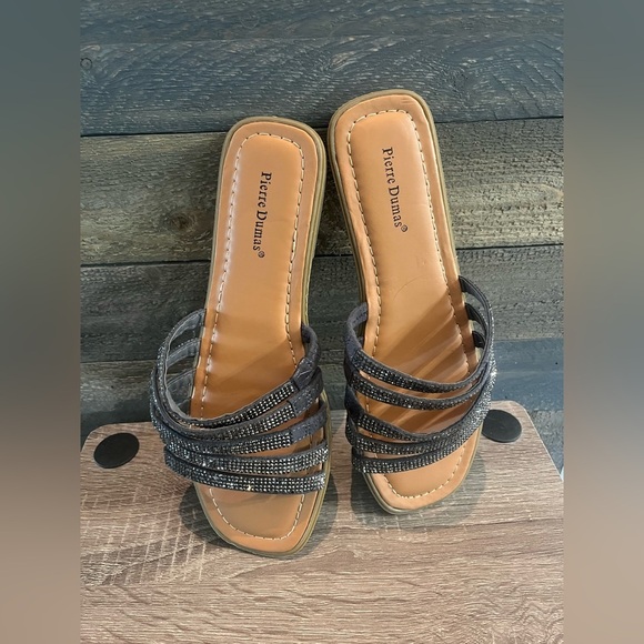 Pierre Dumas Women's Bedazzled Sandals Size 6.5 - Picture 6 of 10